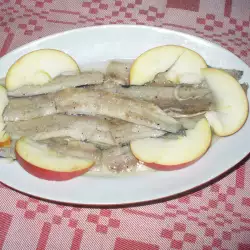 Anchoa marinada con manzanas