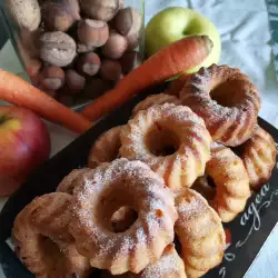 Muffins de vainilla con manzanas