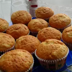 Muffins de vainilla con harina