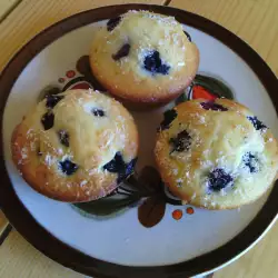 Muffins con coco rallado