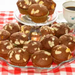 Muffins de cacao con almendras
