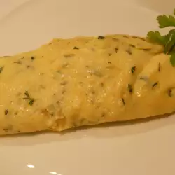 Tortilla francesa con queso