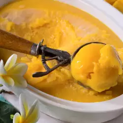 Sorbete de mango y naranja