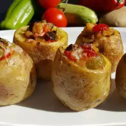 Platos vegetarianos con patatas