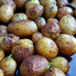Patatas nuevas con ajo