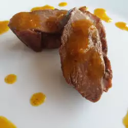 Magret de pato con salsa de naranja