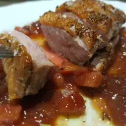 Magret de pato al romero con salsa agridulce