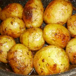 Patatas al horno en salsa de soja