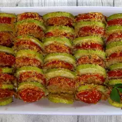 Calabacines al horno con tomate y parmesano