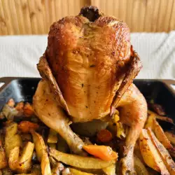 Pollo al horno con tomillo