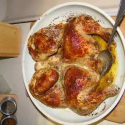 Pollo asado a la mantequilla