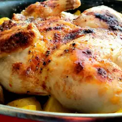 Pollo al horno con patatas