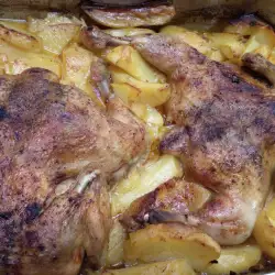 Pollo con patatas al horno estilo rústico