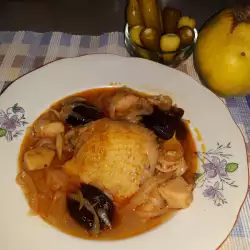 Guiso de cebolla con pollo