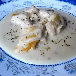 Pechuga de pollo a la sartén con vino blanco