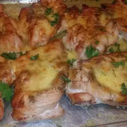 Pollo al horno con mayonesa