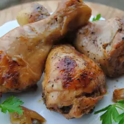 Pollo al horno con salsa de soja