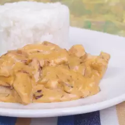 Pechuga de pollo con curry