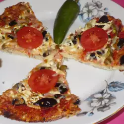 Pizza con puré de tomate