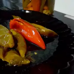 Chiles asados en conserva