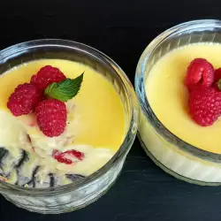 Crema pastelera con nata sin leche