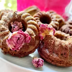 Muffins con mermelada de rosas
