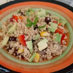 Ensalada de quinoa y frijoles