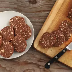 Salchichón de chocolate con nueces