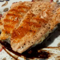 Filete de salmón a la sartén grill