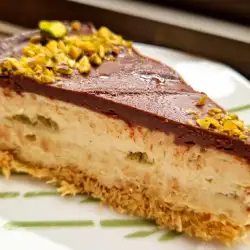 Tarta de queso con mascarpone y pistachos