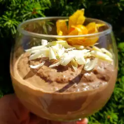Crema pastelera de verano con cacao