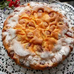 Tarta de albaricoques y cerezas