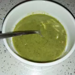 Sopa de guisantes con cebolla