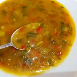 Sopa ligera de verduras con vinagrera