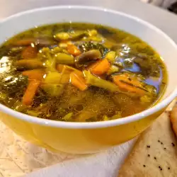 Sopas con aceite de oliva