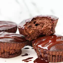 Muffins con chocolate sin azúcar