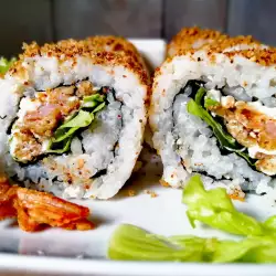 Sushi Crispy Roll con gambas rebozadas