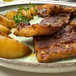 Panceta de cerdo con patatas para la cena de Nochevieja