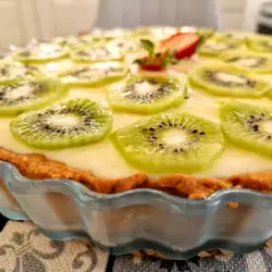 Tarta de kiwi con crema pastelera