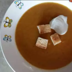 Sopa de calabaza y garbanzos