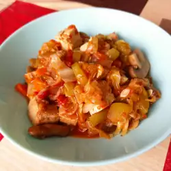 Guiso de verduras con tofu