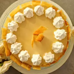 Tarta de nata con queso crema