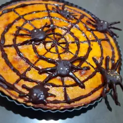 Tarta de telaraña de chocolate para Halloween
