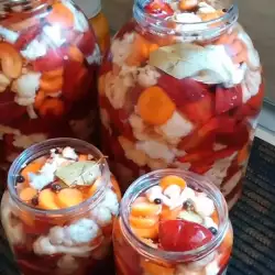 Pimientos en conserva con zanahorias