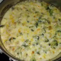 Brócoli con queso al horno