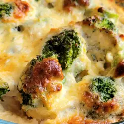Gratinado vegetariano de brócoli y queso azul