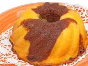 Bizcocho de naranja con chocolate