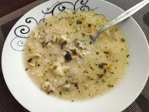 Sopa de cordero con crema agria