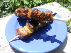 Brochetas de cordero al estilo libanés