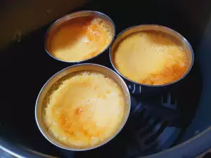 Flan en la freidora de aire